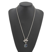 将图像加载到图库查看器中，HERMES Elios Cheval Necklace Metal
