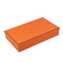 将图像加载到图库查看器中，HERMES Logo scarf Gray/White Cashmere100%
