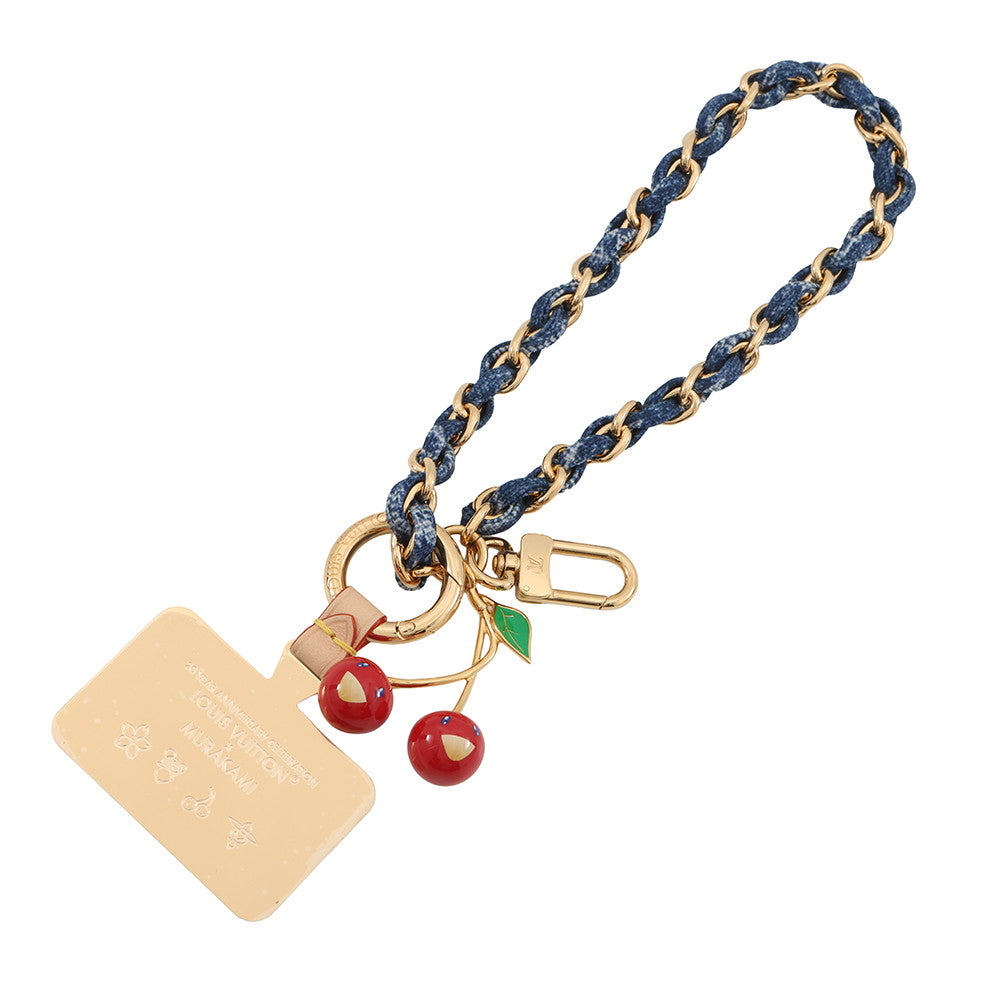 LOUIS VUITTON LVxTM FawnBag Charm Blue/RedM02623 Monogram Denim Metal