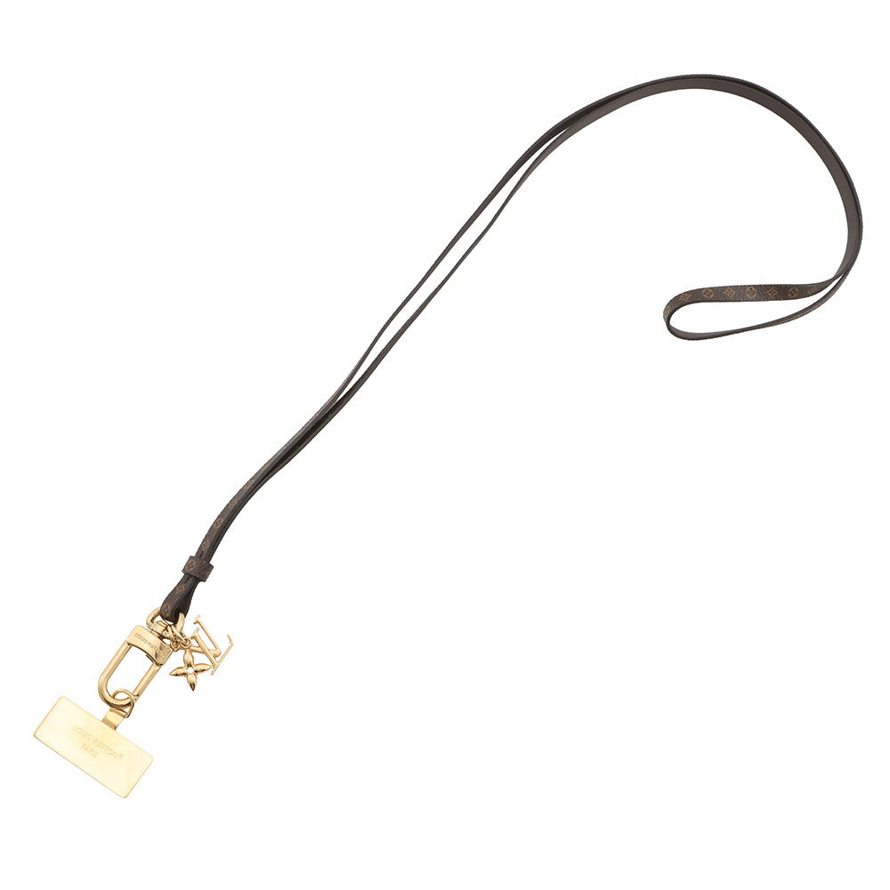 LOUIS VUITTON Phone Strap・Monogram BrownM03273 Monogram Metal