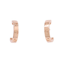 将图像加载到图库查看器中，CARTIER Love Hoop Earrings Size SmallB8029000 18K Pink Gold

