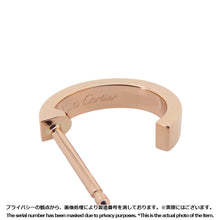 将图像加载到图库查看器中，CARTIER Love Hoop Earrings Size SmallB8029000 18K Pink Gold
