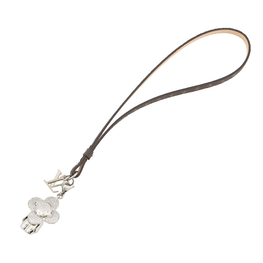 LOUIS VUITTON Bag Charm: Mini Vivienne Strass BrownM03227 Monogram Metal
