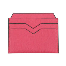 Load image into Gallery viewer, Valextra Credit Card Holder 6 Cards PinkV8L77 Leather
