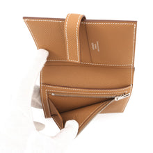 将图像加载到图库查看器中，HERMES HPassant Compact Gold Epsom
