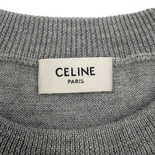 将图像加载到图库查看器中，CELINE Triomphe crew neck sweater Size XS Medium Gray2AH80322U.09GM Wool 100%
