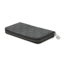 将图像加载到图库查看器中，LOUIS VUITTON Zippy Wallet - Horizontal NoirM11611 Monogram Eclipse
