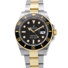 将图像加载到图库查看器中，ROLEX Submariner-Date W41mm Stainless Steel K18YG Black Dial126613LN
