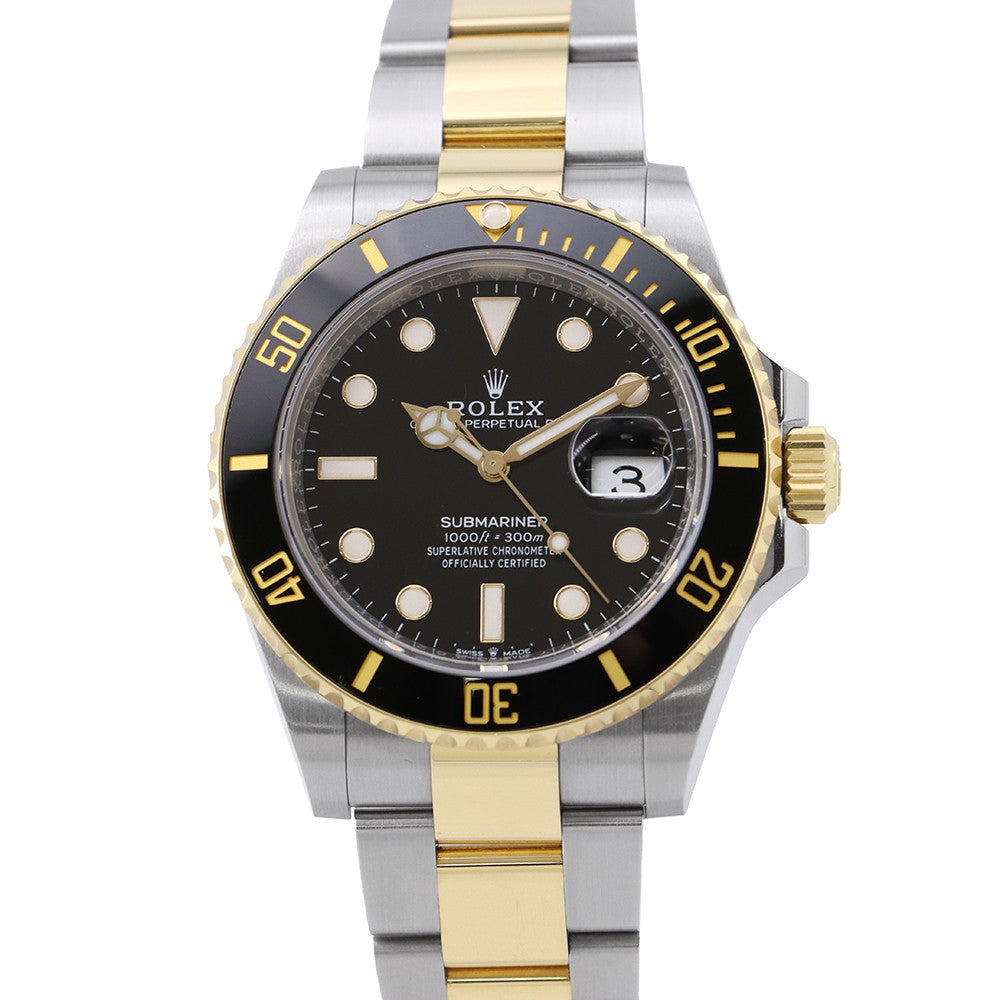 ROLEX Submariner-Date W41mm Stainless Steel K18YG Black Dial126613LN