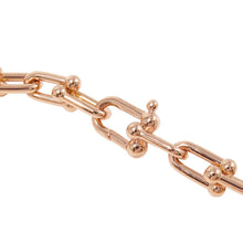 Load image into Gallery viewer, TIFFANY&amp;Co. Hardware Medium Link Bracelet Size Double Extra Large 18K Pink Gold
