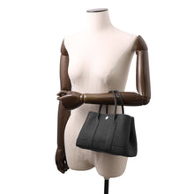 Load image into Gallery viewer, HERMES Neo Garden Black Negonda Leather Size 23
