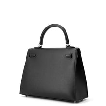 将图像加载到图库查看器中，HERMES Kelly Sellier Black Epsom Size 25
