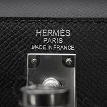 将图像加载到图库查看器中，HERMES Kelly Sellier Black Epsom Size 25
