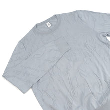 Load image into Gallery viewer, Berluti Diagonal Scritto Sweater Size L TitaniumBlueR27KRL228 Silk55% Cotton45%
