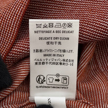 将图像加载到图库查看器中，Berluti Light Scritto Pattern Long Sleeve Crew Neck Sweater Size M Chestnut Brown Wool 96% Nylon4%
