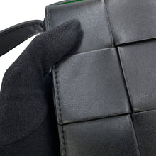 Load image into Gallery viewer, Bottega Veneta Cassette Maxi INTRECCIATO Shoulder Bag Black/Parakeet737950 Calf Leather
