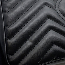 将图像加载到图库查看器中，GUCCI GG Marmont ChainShoulder Bag Black443497 Leather
