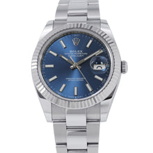 Load image into Gallery viewer, ROLEX Datejust W41mm Stainless Steel K18WG Blue Dial126334
