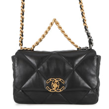 将图像加载到图库查看器中，CHANEL CHANEL 19 ChainShoulder Bag BlackAS1160 Lambskin
