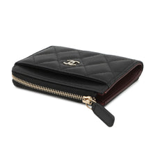 将图像加载到图库查看器中，CHANEL Matelasse Card Case BlackAP4893 Caviar Leather
