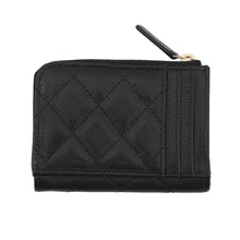 将图像加载到图库查看器中，CHANEL Matelasse Card Case BlackAP4893 Caviar Leather

