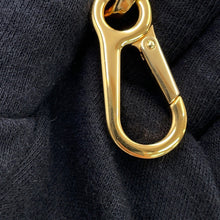 将图像加载到图库查看器中，LOEWE Anagram Amazona Square Black/NavyA039N21X03 Leather Canvas Size 16
