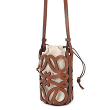 Load image into Gallery viewer, LOEWE Anagram Cutout Pocket Shoulder Bag BrownC922Y62X07 Calf Leather
