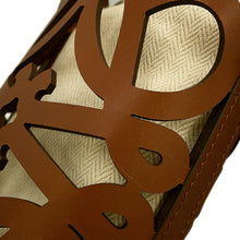 Load image into Gallery viewer, LOEWE Anagram Cutout Pocket Shoulder Bag BrownC922Y62X07 Calf Leather
