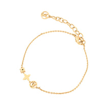 将图像加载到图库查看器中，LOUIS VUITTON Bracelet Petit LouieM00374 Gold Plated Rhinestone
