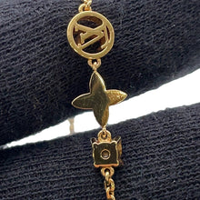 将图像加载到图库查看器中，LOUIS VUITTON Bracelet Petit LouieM00374 Gold Plated Rhinestone
