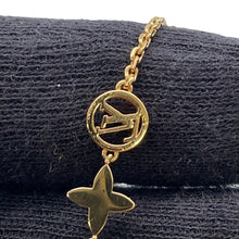 将图像加载到图库查看器中，LOUIS VUITTON Bracelet Petit LouieM00374 Gold Plated Rhinestone
