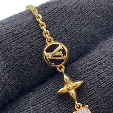 将图像加载到图库查看器中，LOUIS VUITTON Bracelet Petit LouieM00374 Gold Plated Rhinestone
