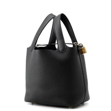将图像加载到图库查看器中，HERMES Picotin Lock Black Taurillon Clemence Size PM
