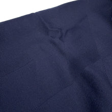将图像加载到图库查看器中，HERMES H-pattern Stole Navy Cashmere85% Silk15%
