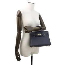 Load image into Gallery viewer, HERMES Birkin Blue Nuit Togo Leather Size 25
