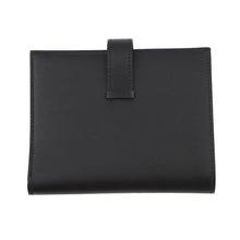将图像加载到图库查看器中，HERMES Bean compact Black Veau Madame
