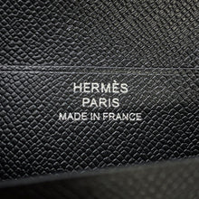 将图像加载到图库查看器中，HERMES Bean compact Black Veau Madame
