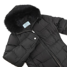 Load image into Gallery viewer, PRADA Triangle Logo Down Jacket Size 42 Black291794 100% Recycled Polyester
