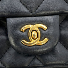 Load image into Gallery viewer, CHANEL Mini Matelasse Heart Bag Charm Chain BlackAS3457 Lambskin
