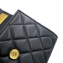 将图像加载到图库查看器中，CHANEL Matelasse Top Handle ChainShoulder Bag BlackAP2945 Lambskin
