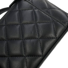 Load image into Gallery viewer, CHANEL Matelasse Chain Vanity Bag BlackAP1472 Lambskin

