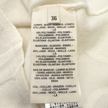 将图像加载到图库查看器中，HERMES Parfroy Remix Knit Size 36 Ivory Wool 87% Nylon10% Polyurethane3%
