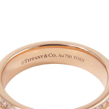 Load image into Gallery viewer, TIFFANY&amp;Co. T Narrow Pave Diamond Ring Size Approximately No. 1060151485 18K Pink Gold
