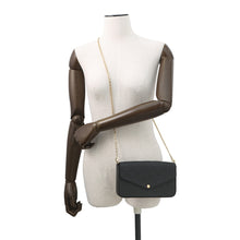 Load image into Gallery viewer, LOUIS VUITTON Felicie Pochette NoirM82477 Monogram Empreinte Leather
