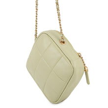 将图像加载到图库查看器中，CHANEL CC Logo Matelasse Chain Shoulder Bag Light GreenAS2201 Lambskin
