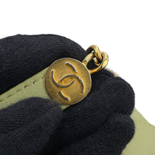 将图像加载到图库查看器中，CHANEL CC Logo Matelasse Chain Shoulder Bag Light GreenAS2201 Lambskin
