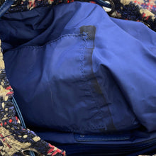 将图像加载到图库查看器中，CHANEL CC Logo Tweed Print Backpack Blue/MulticolorA66445 Nylon Leather
