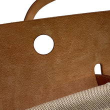 Load image into Gallery viewer, HERMES Herbag Ecru/Natural Toile H Leather Size MM
