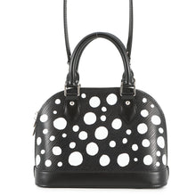 将图像加载到图库查看器中，LOUIS VUITTON LVxYK Alma BB Yayoi Kusama Collaboration NoirM21699 Epi Leather Infinity Dot Size BB
