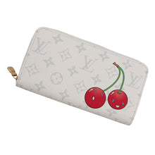 将图像加载到图库查看器中，LOUIS VUITTON Zippy Wallet LV × TM WhiteM14240 Monogram Cherry
